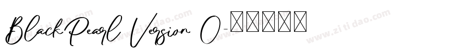 BlackPearl Version 0字体转换